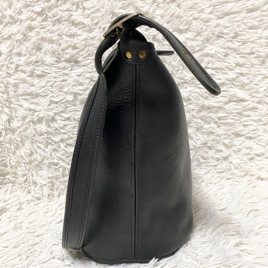 《美品》OLD COACH 90s USA製 ２トーン ショルダーバッグ オールド ヴィンテージ レザー アメリカ製 90s USA製 ツートン 無地 スウェット トレーナー プルオーバー S59