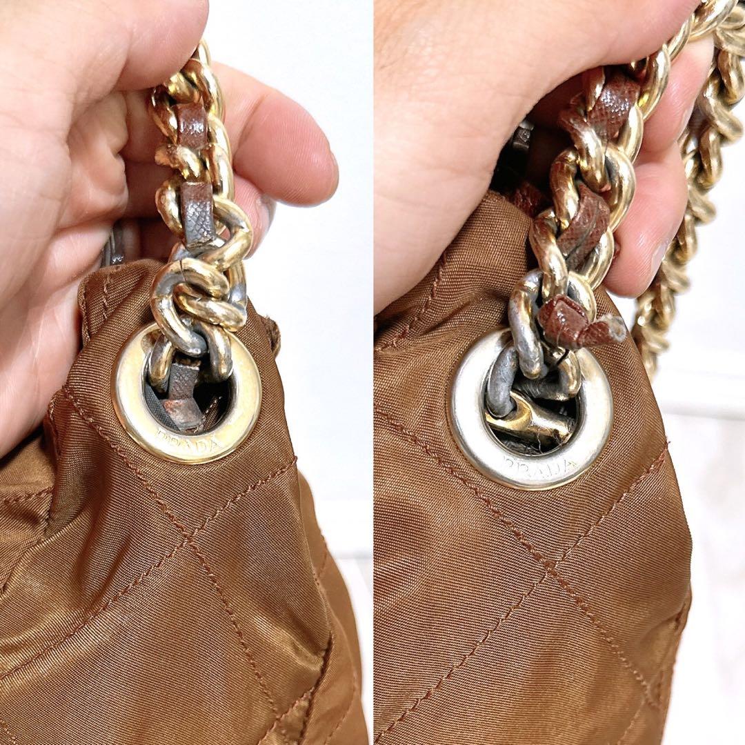 【PRADA】 キルティングハンドバッグ/送料込 Prada キルティング ハンドバッグ | ブラック | FARFETCH JP