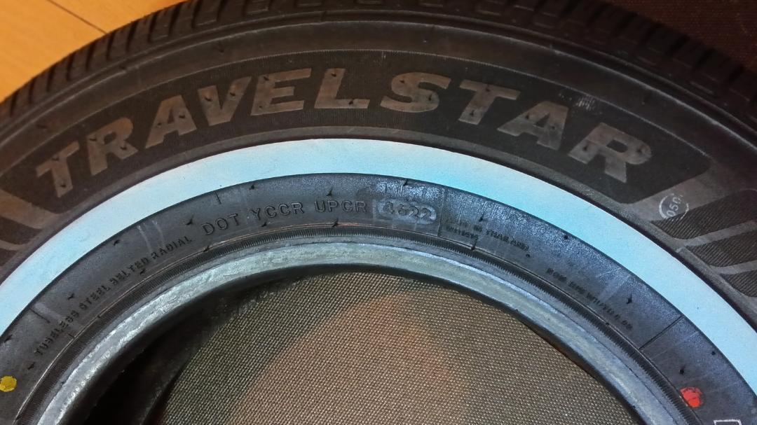 送料含未使用1本トラベルスターUN106　225/75R15ホワイトリボン