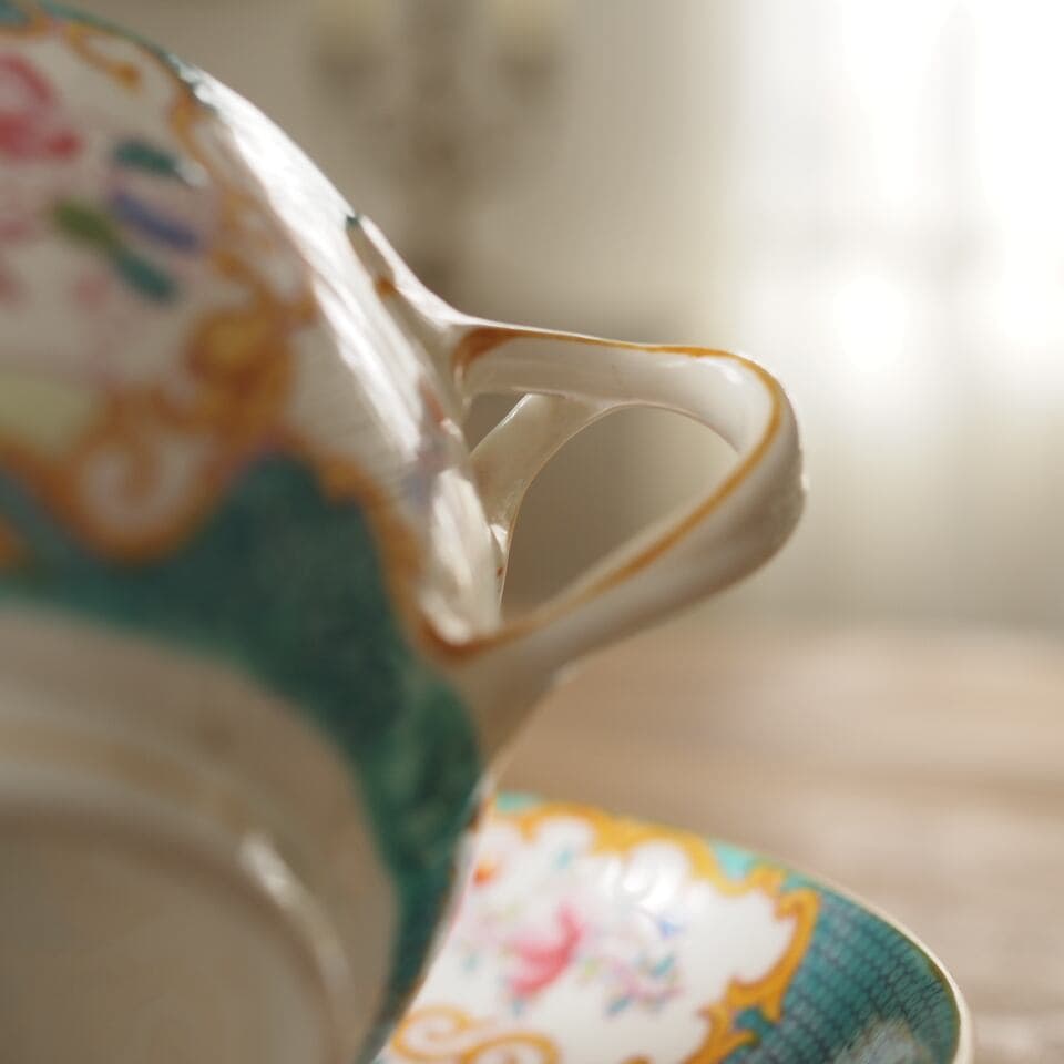 コカトリスターコイズ ラージカップ＆ソーサーC