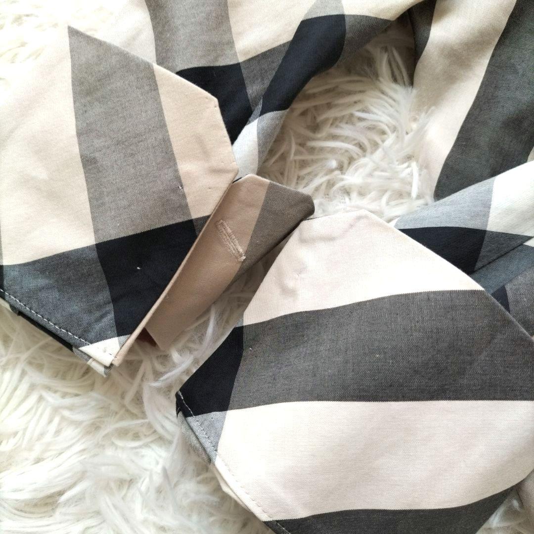 極美品✨BURBERRY バーバリーロンドン メガチェック シャツ 七分袖 ロゴ