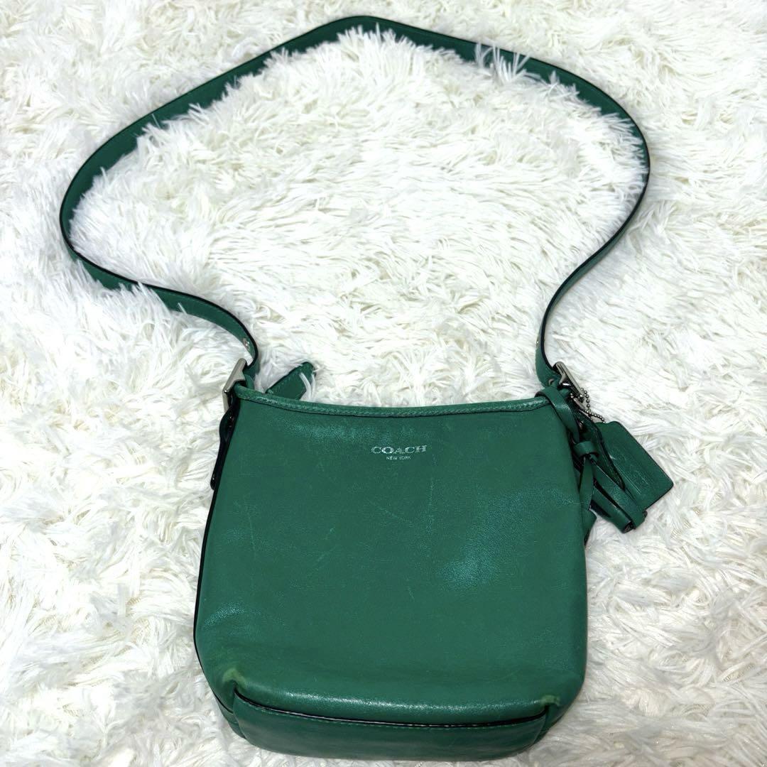 COACH コーチ レガシー タッセル ショルダーバッグ 19901 緑
