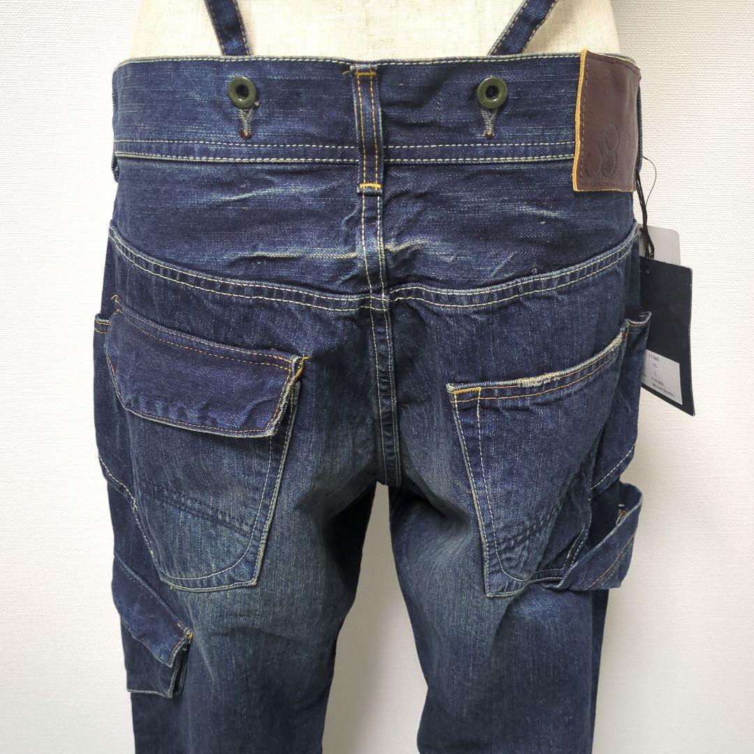 【未使用】Johnbull ユーズド加工 ワーク ペインタースリム サスペンダー 【未使用】Johnbull ユーズド加工 ワーク ペインタースリム サスペンダー