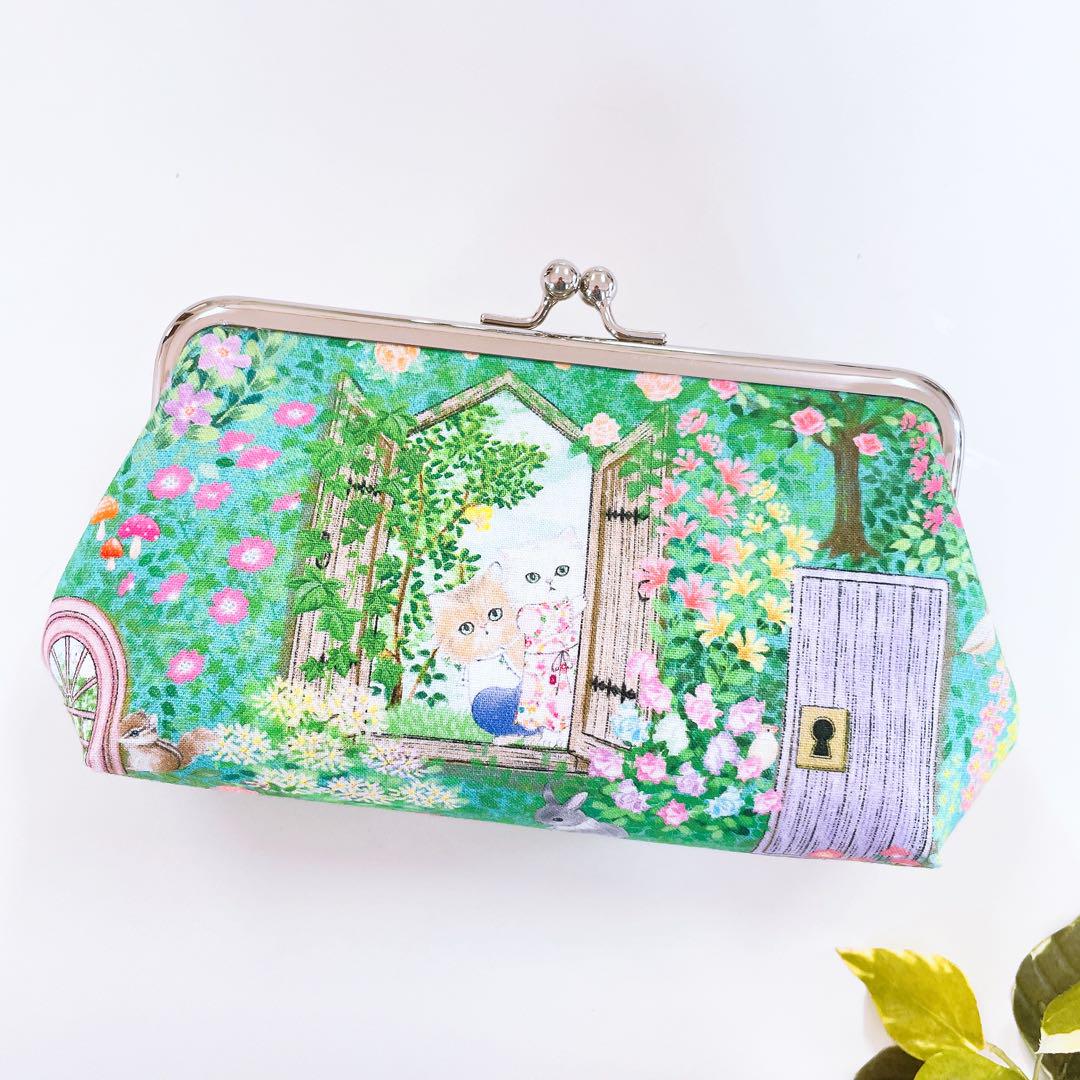 新柄＊限定／ユキエモン マチ付きがま口ポーチ＊yukiemon - メルカリ