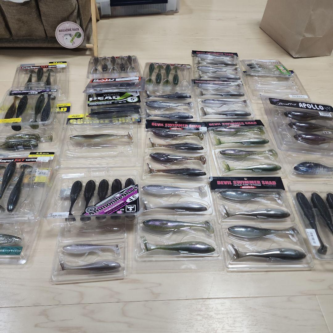 【75本くらい】シャッドテールワームセット