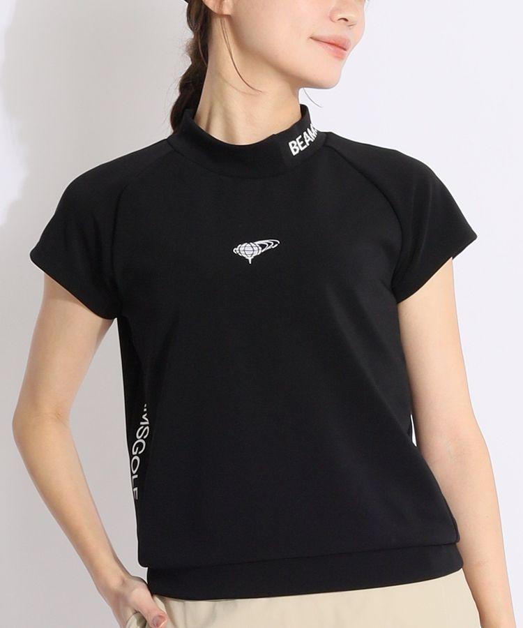 ★美品★BEAMS　GOLF　リブネック切替ダンボール半袖ラグランカットソ　L