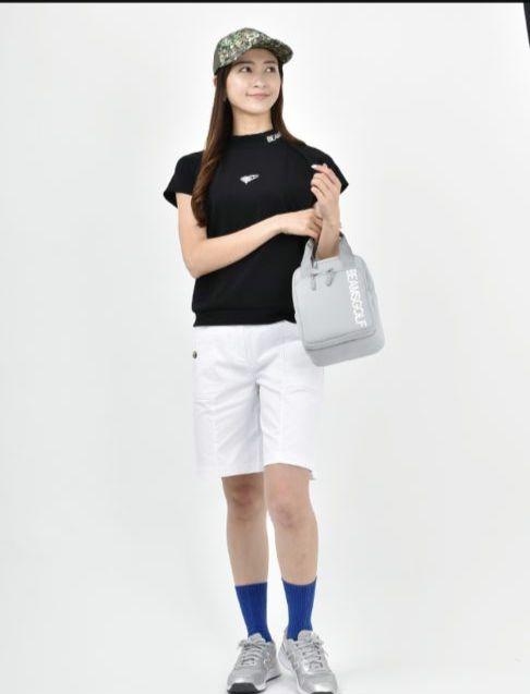 ☆美品☆BEAMS GOLF リブネック切替ダンボール半袖ラグラン