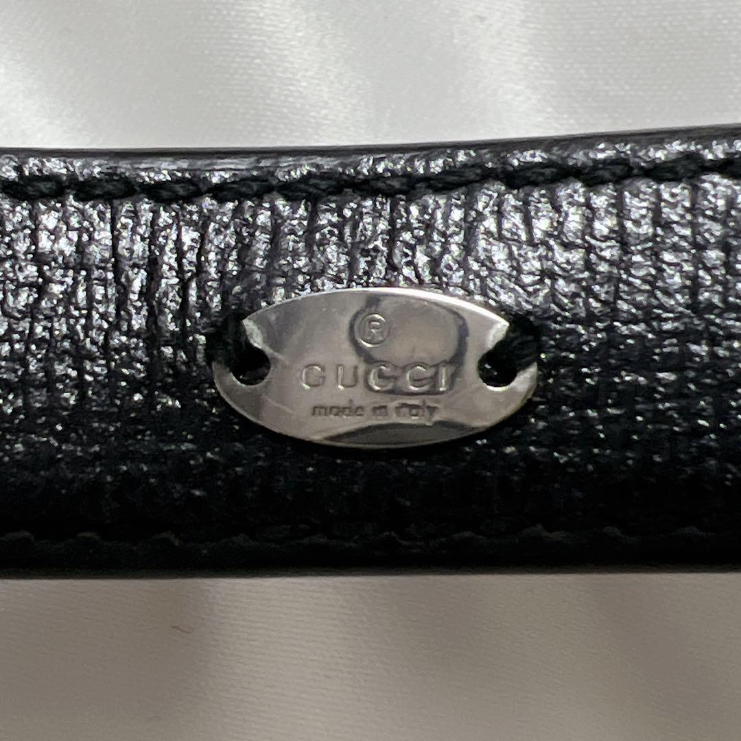 美品】グッチ スパイクスタッズ レザー GG ヘアバンド