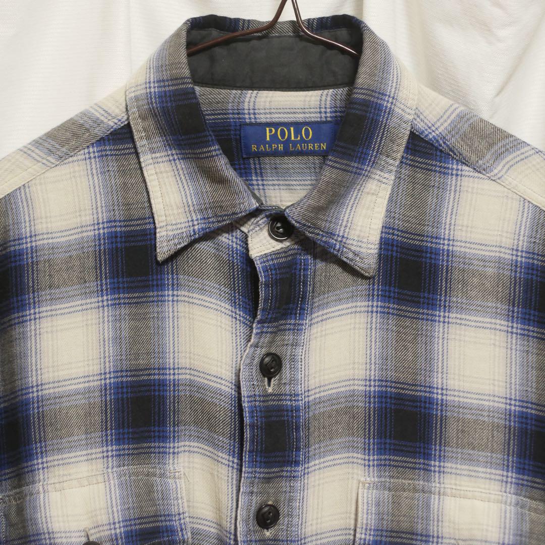 激レア ラルフローレン Ralph Lauren オンブレチェックシャツ 綿 S