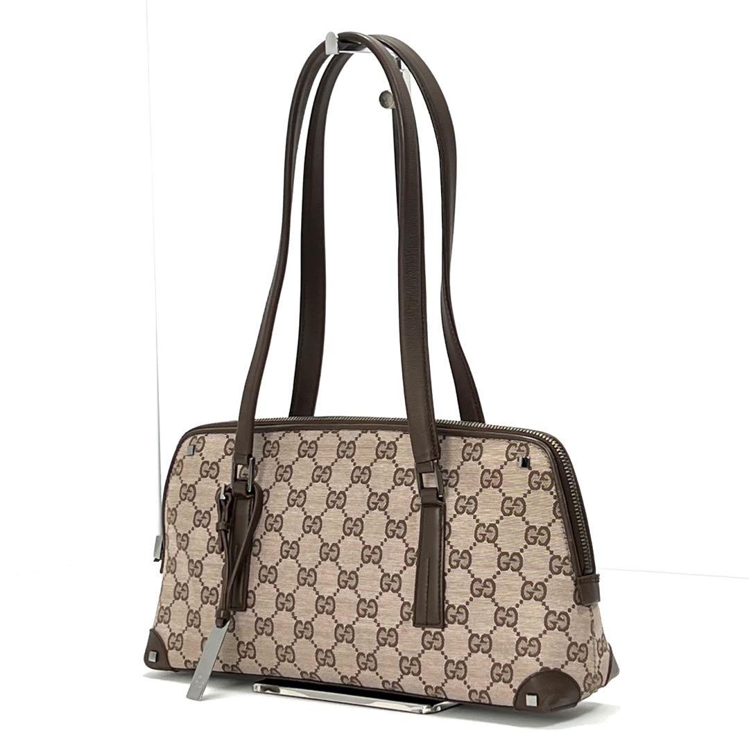 グッチ GUCCI トートバッグ GGシュプリーム キャンバス レザー チャーム