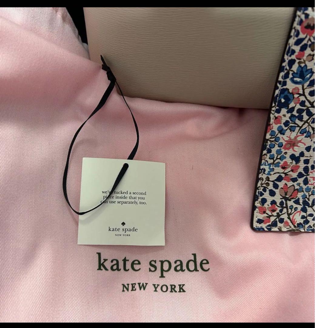 kate spade ベージュ トートバッグ ポーチ付き