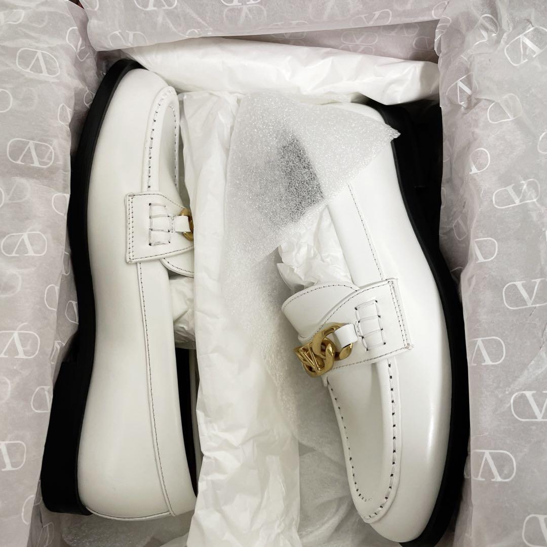 ヴァレンティノ　valentino ローファー　白　ホワイト　新品