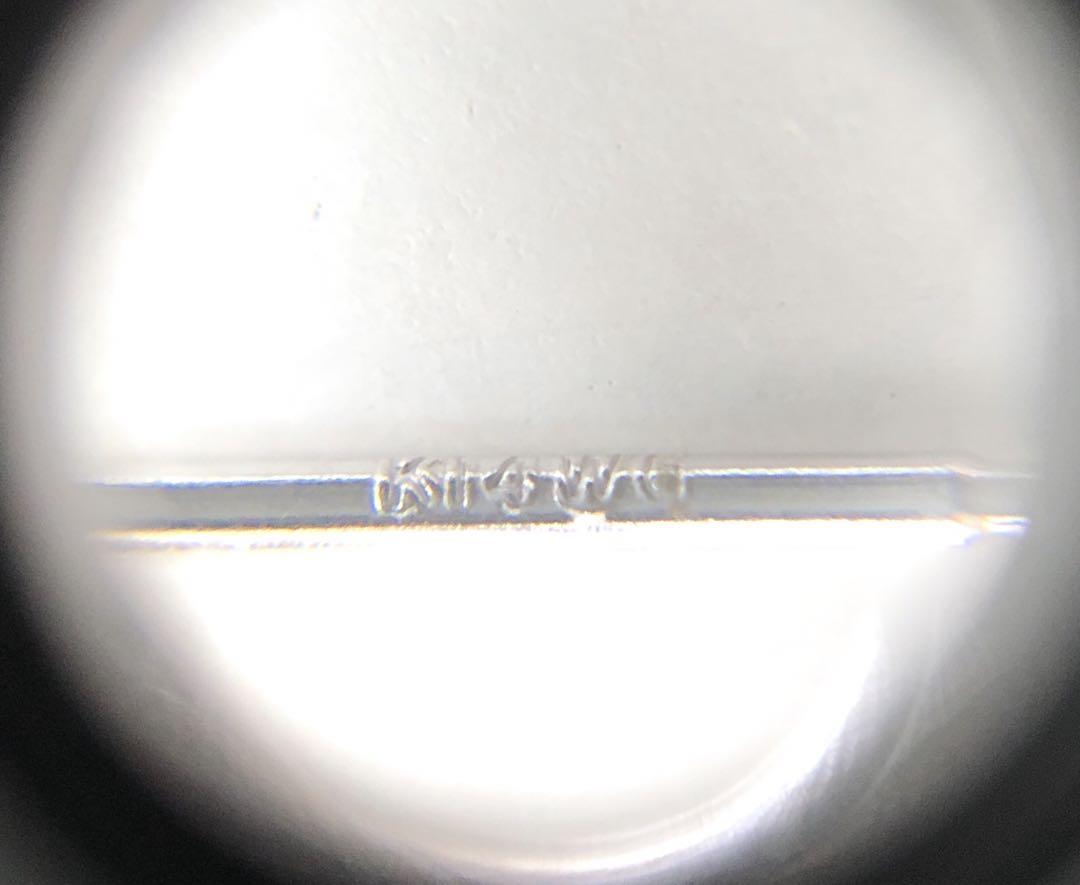K14WG ホワイトゴールド ブルートパーズ 三角 トリリアン