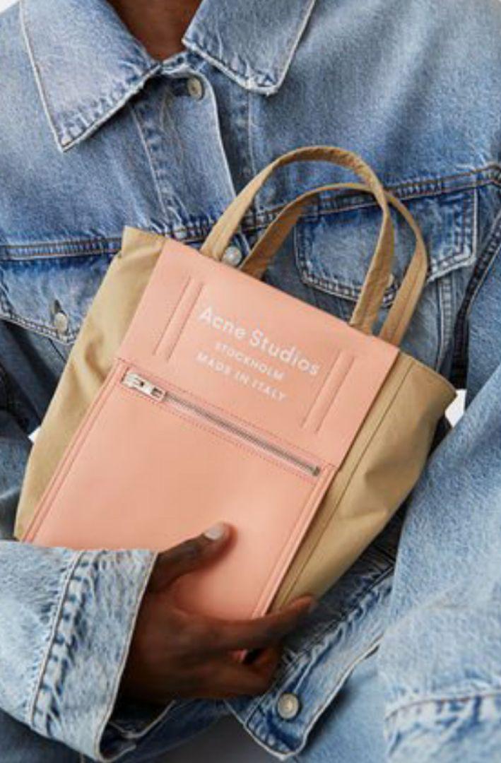 人気SALE豊富な 新品 AcneStudios ミニトートバッグ ピンク 5IgEM-m68225359321 新品正規品