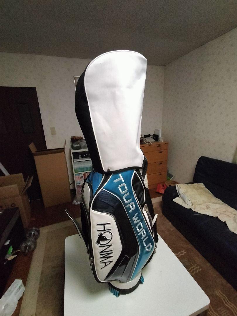 HONMA TOUR WORLD ゴルフキャディバッグ ホワイト・ブルー