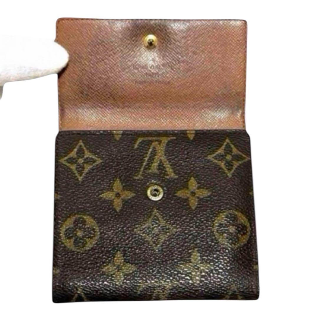 人気　ルイヴィトン　折り財布　ポルトモネビエカルトクレディ　モノグラム　Wホック