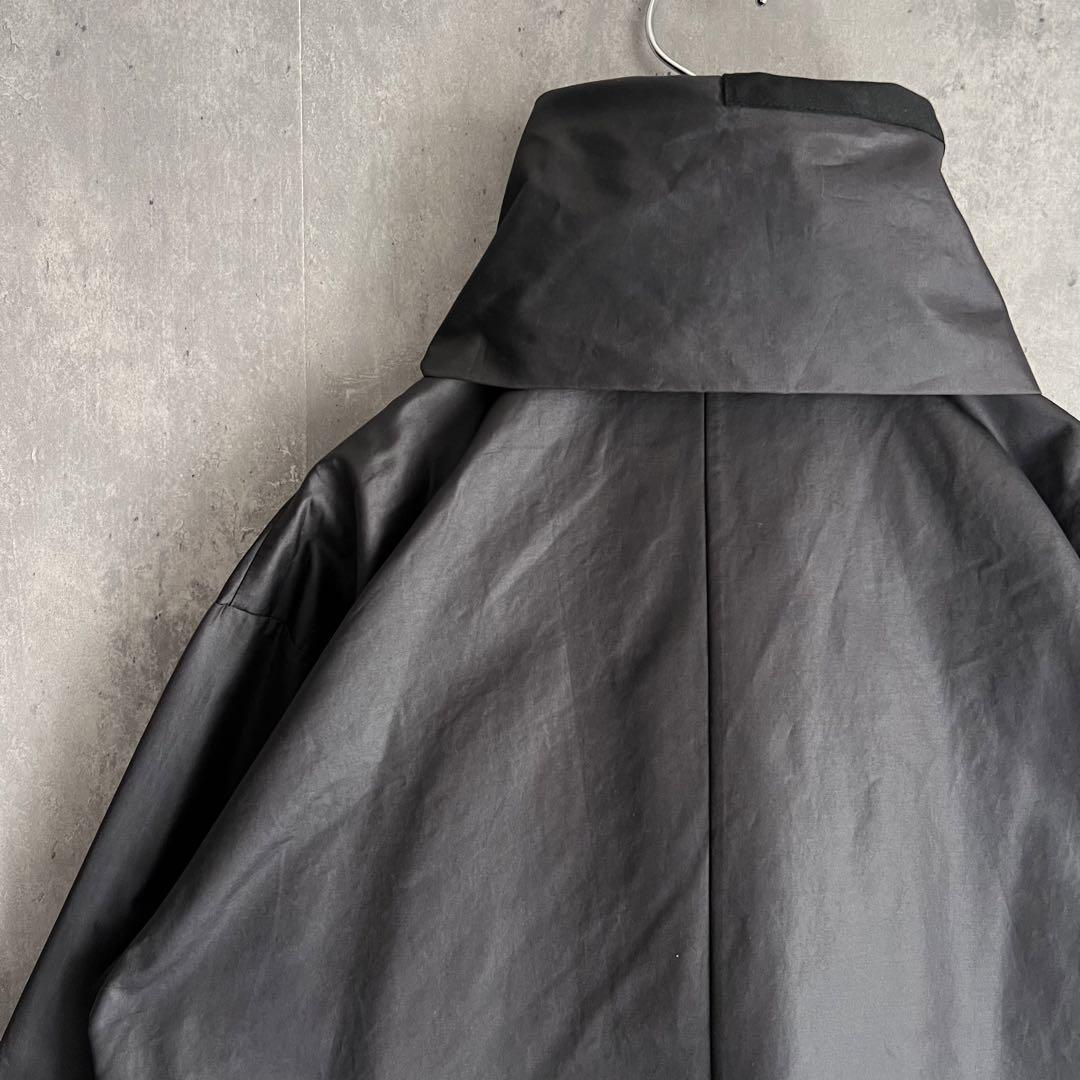 ISSEY MIYAKE　イッセイミヤケ　変形襟　ポリエステル　ロングコート　春