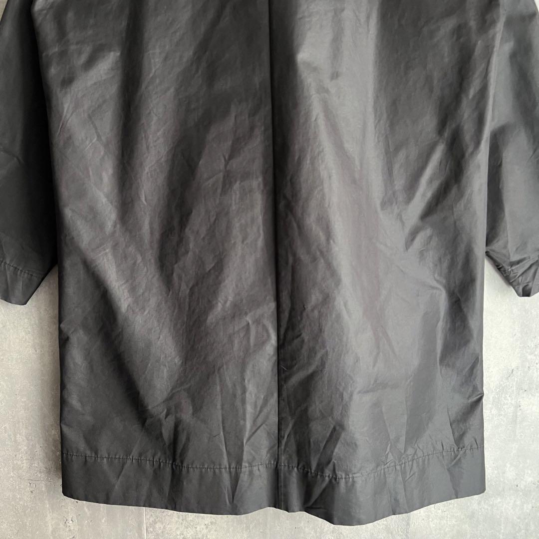 ISSEY MIYAKE　イッセイミヤケ　変形襟　ポリエステル　ロングコート　春