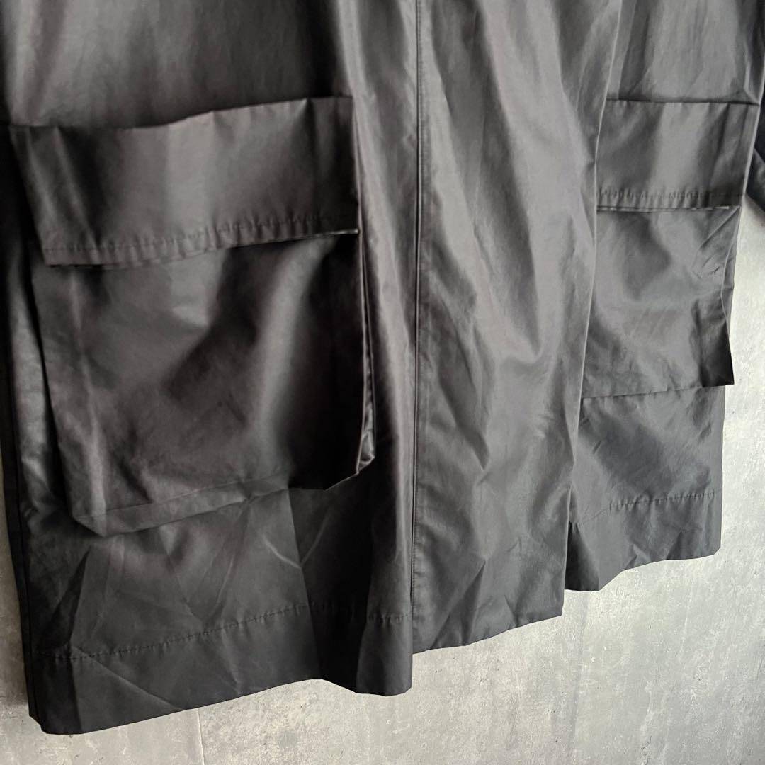 ISSEY MIYAKE　イッセイミヤケ　変形襟　ポリエステル　ロングコート　春