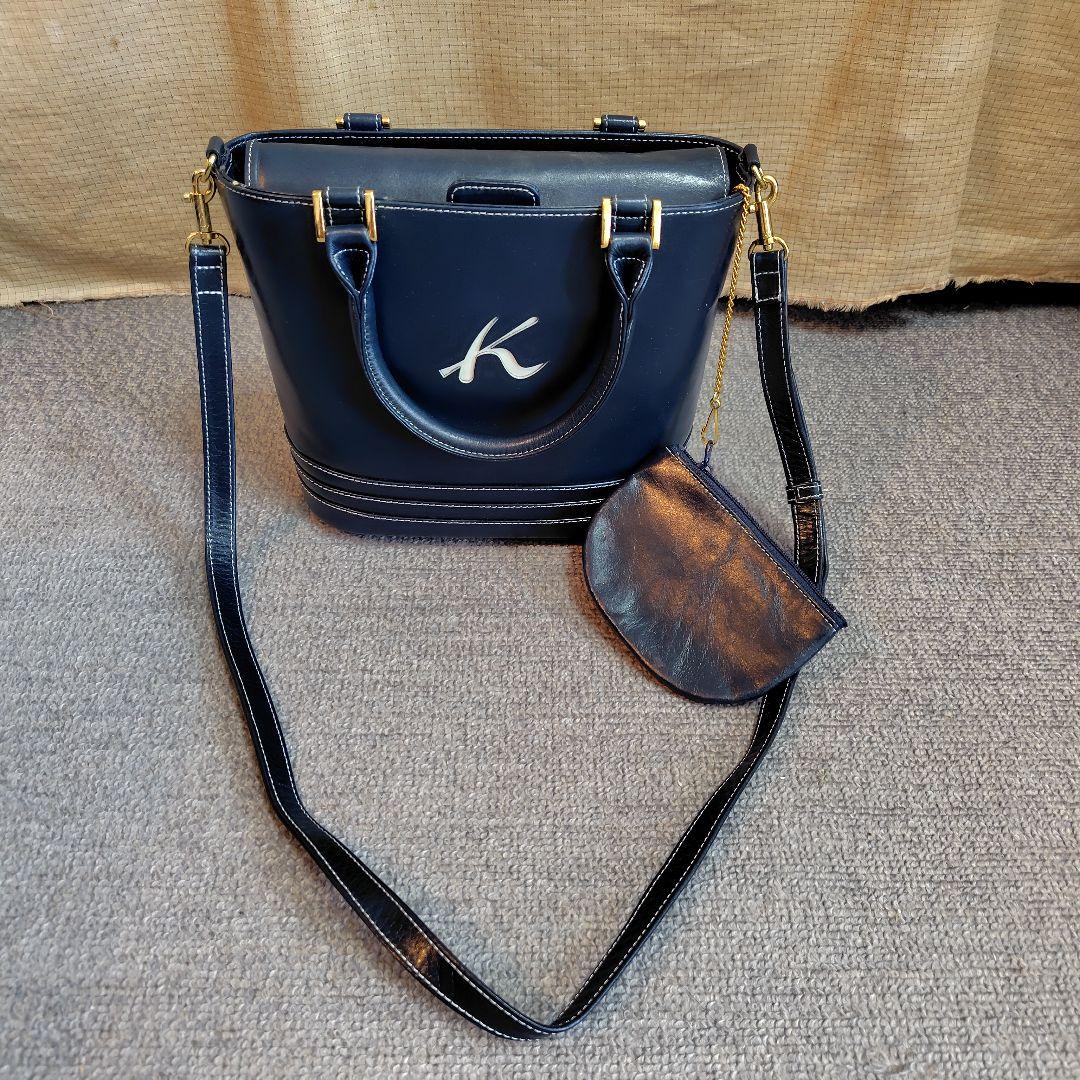 極美品　キタムラ　ワンショルダーバッグ　ネイビー　ハンドバッグ　紺　希少　人気 キタムラ ショルダーバッグ ネイビー 紺 鞄 - メルカリ