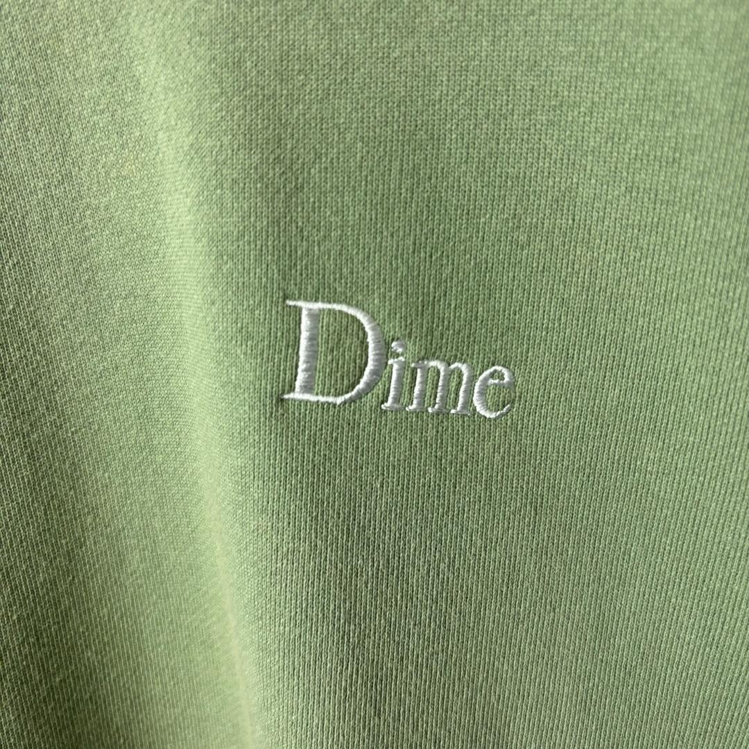 Dime ダイム刺繍ロゴパーカーLグリーン