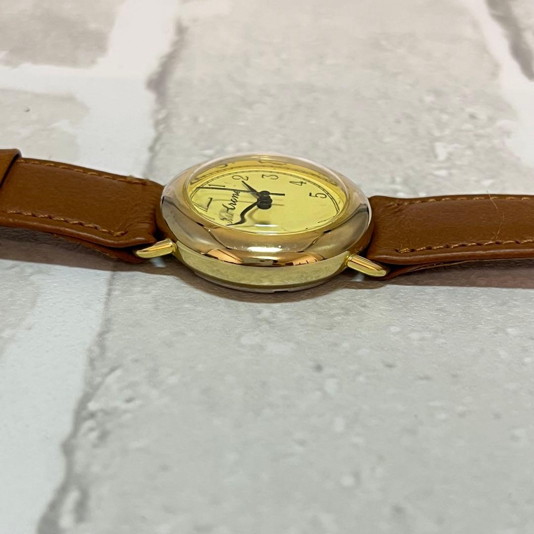 【稼動品】krone クローネ　腕時計　アンティーク　ゴールド