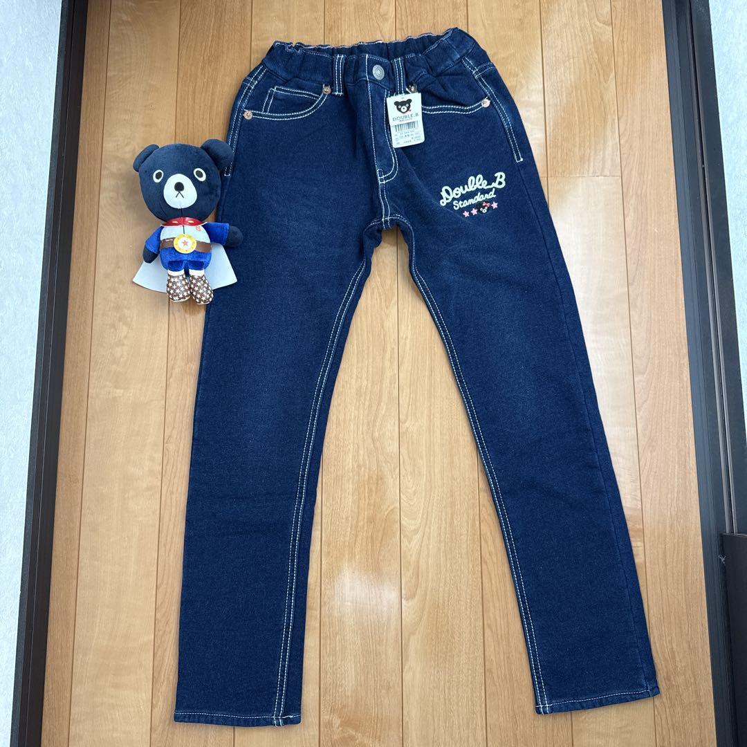 訳あり・アウトレット特集 ☆ダブルBデニム風スウェットパンツ150☆ミキハウス☆B子ちゃん ボトムス・スパッツ