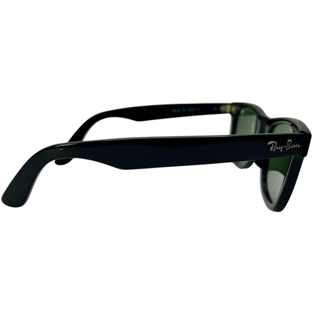 良品 Ray ban ブラック ウェイファーラー サングラス 6702