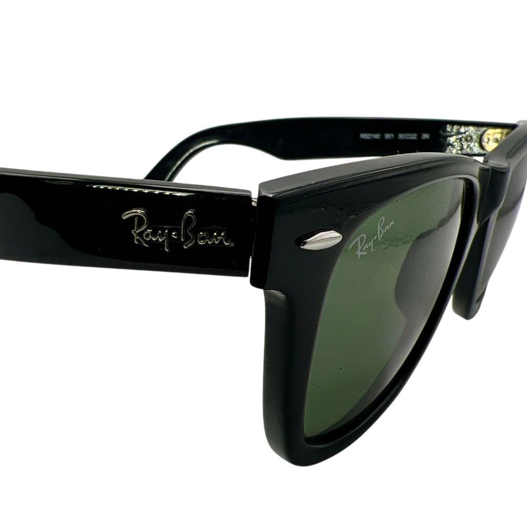 良品 Ray ban ブラック ウェイファーラー サングラス 6702