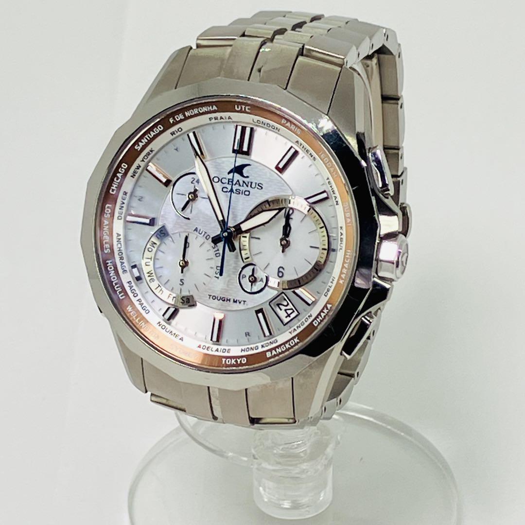 美品 CASIO オシアナス 電波ソーラー メンズ腕時計 OCW-S2400