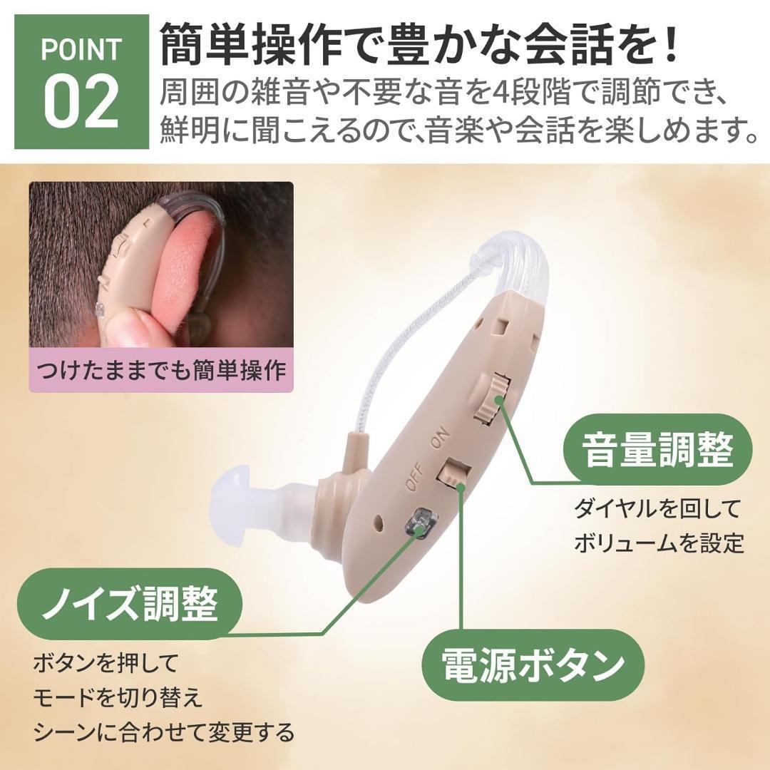集音器 高齢者【会話がよく聞こえる】 耳掛けタイプ 軽量 敬老の