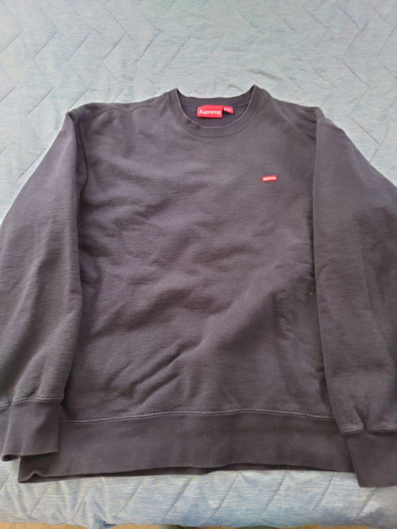 Supreme Small Box Crewneck スウェット ネイビー L