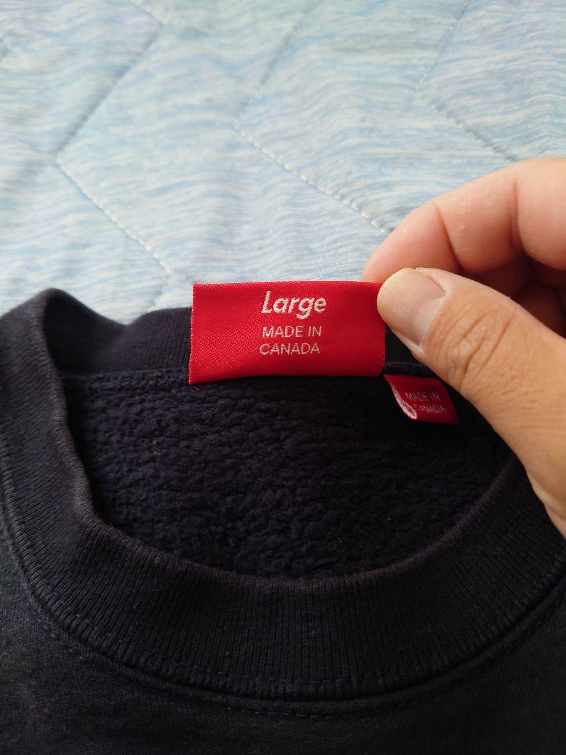 Supreme Small Box Crewneck スウェット ネイビー L
