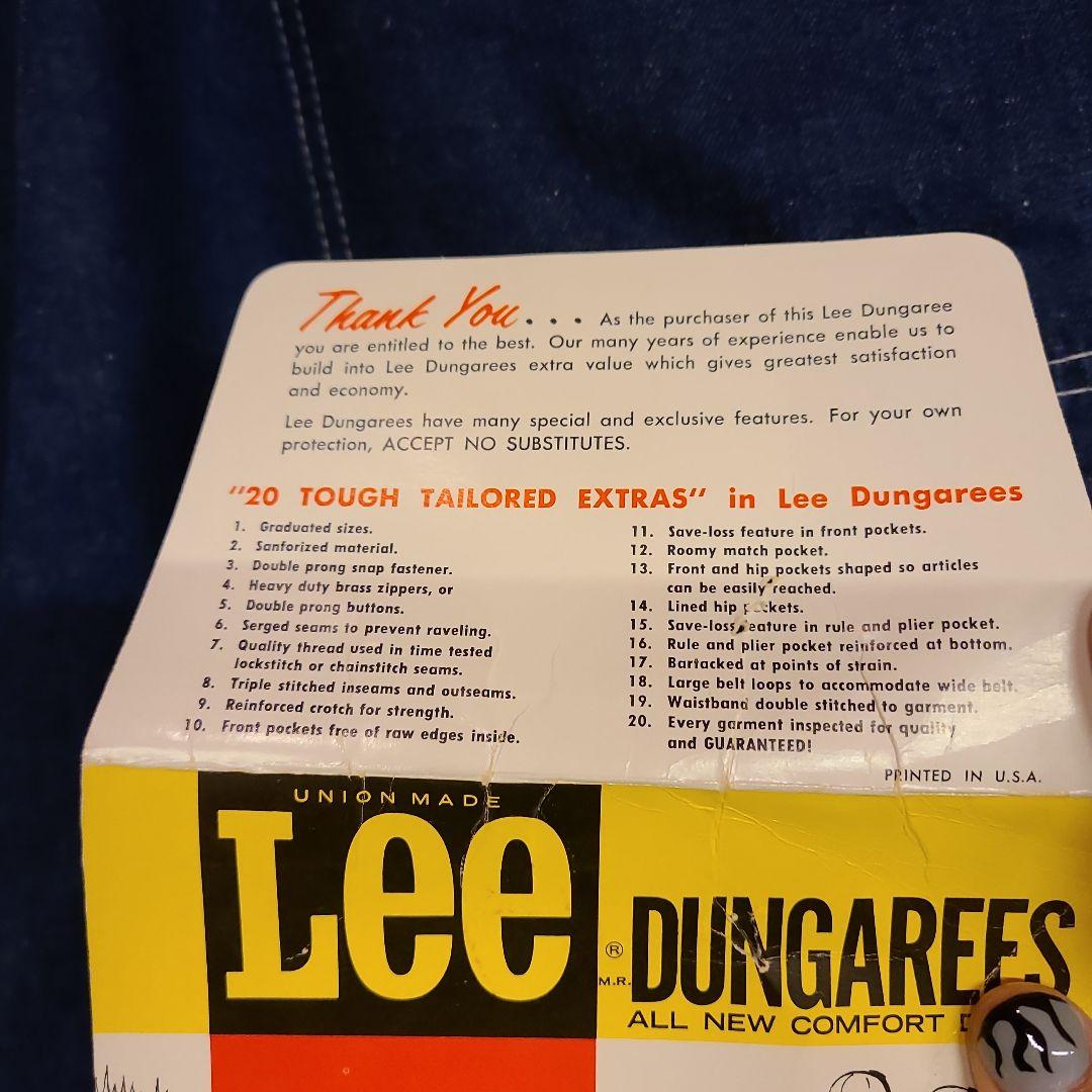 1960s～70s USA製LEE 11-Z dungarees denim