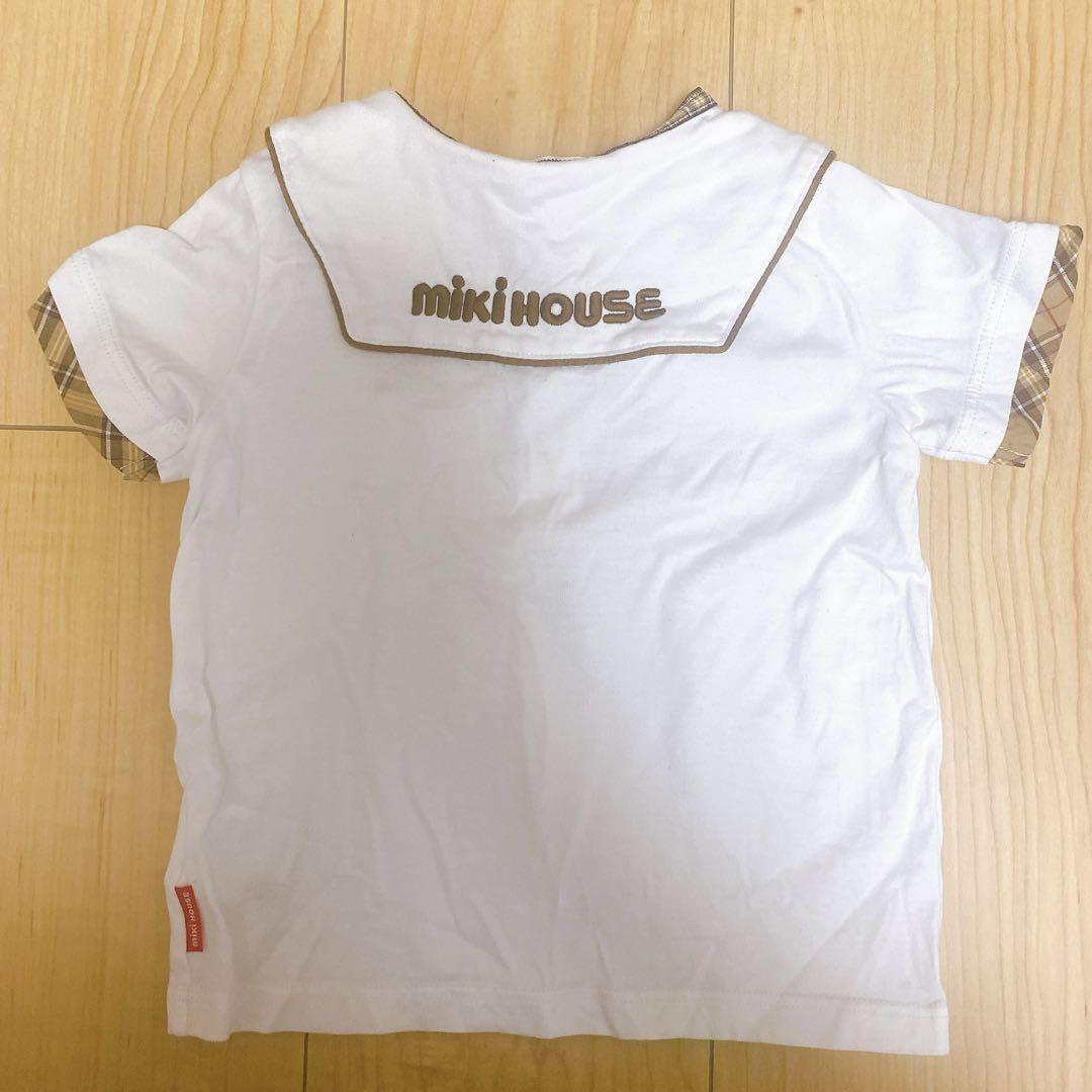 美品　ミキハウスベア半袖シャツ
