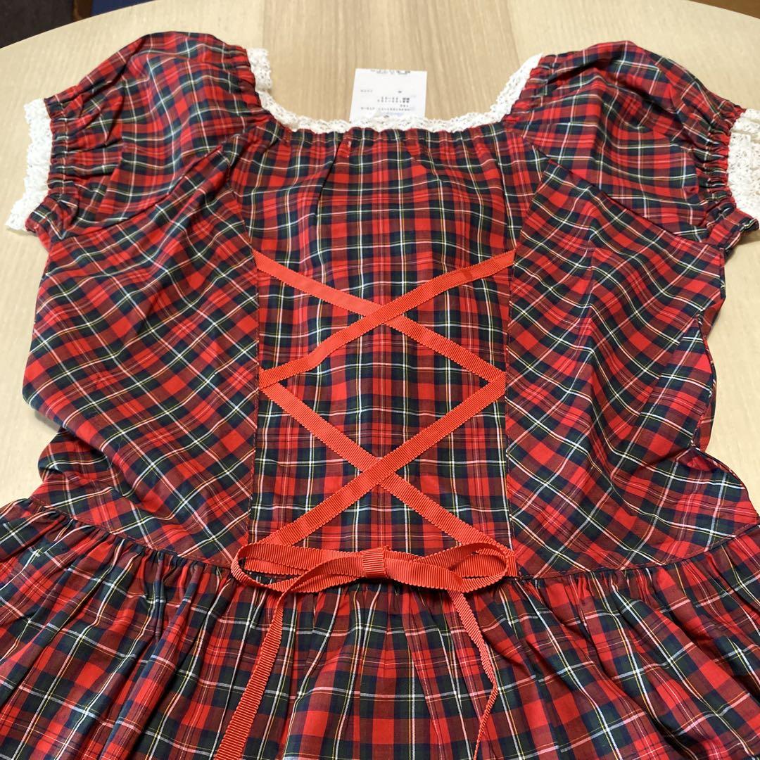 【新品未使用】Shirly Temple 160 イチゴ柄ワンピース