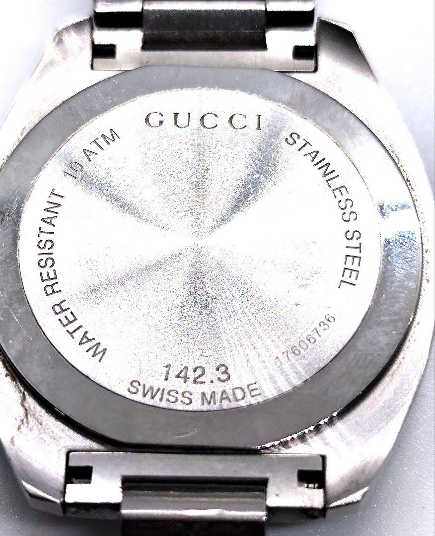 GUCCI グッチ メンズ腕時計 GG2570ベルト破損品(時計美品)現状にて！