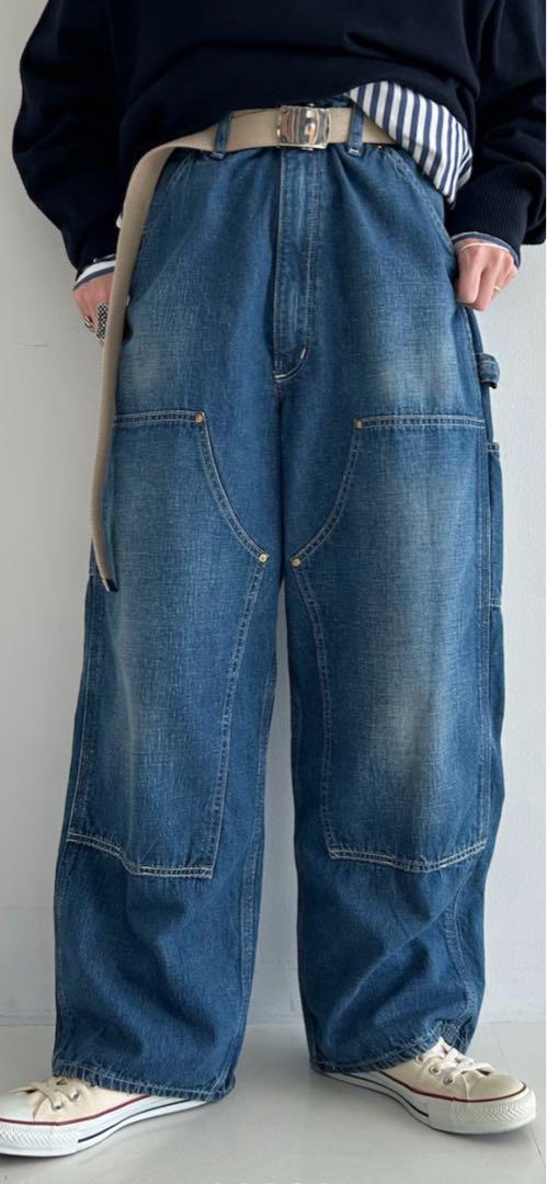 orslowダブルニーユーズドスペシャルデニムパンツ BEAMS BOY BEAMS BOY（ビームスボーイ）の「【別注】orSlow / ダブルニー