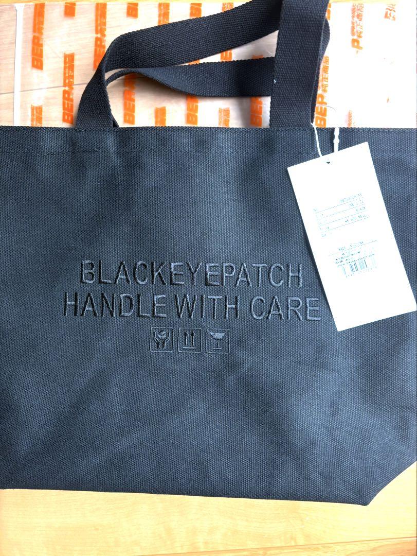 新品 ブラックアイパッチ トートバッグ L ブラック BlackEyePatch