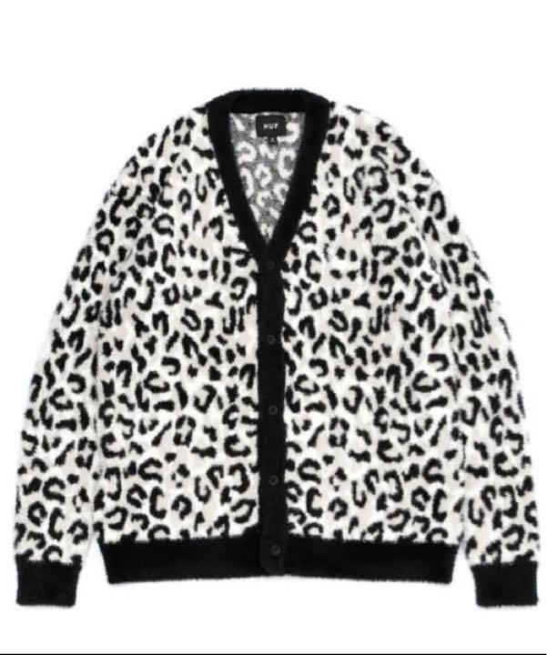 HUF snow leopard cardigan