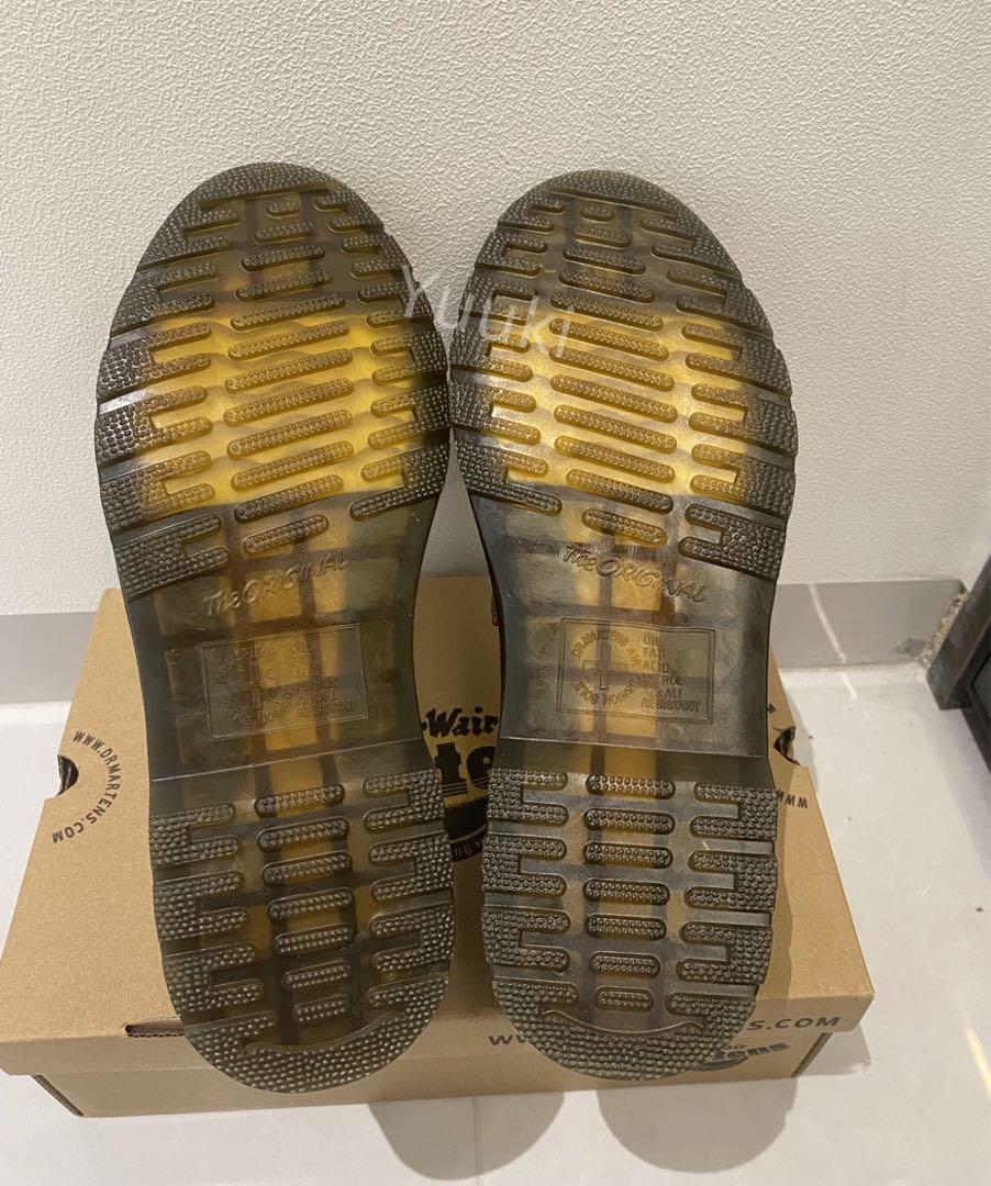 Dr. Martens フリンジ付きローファー 黒赤 26cm ハル