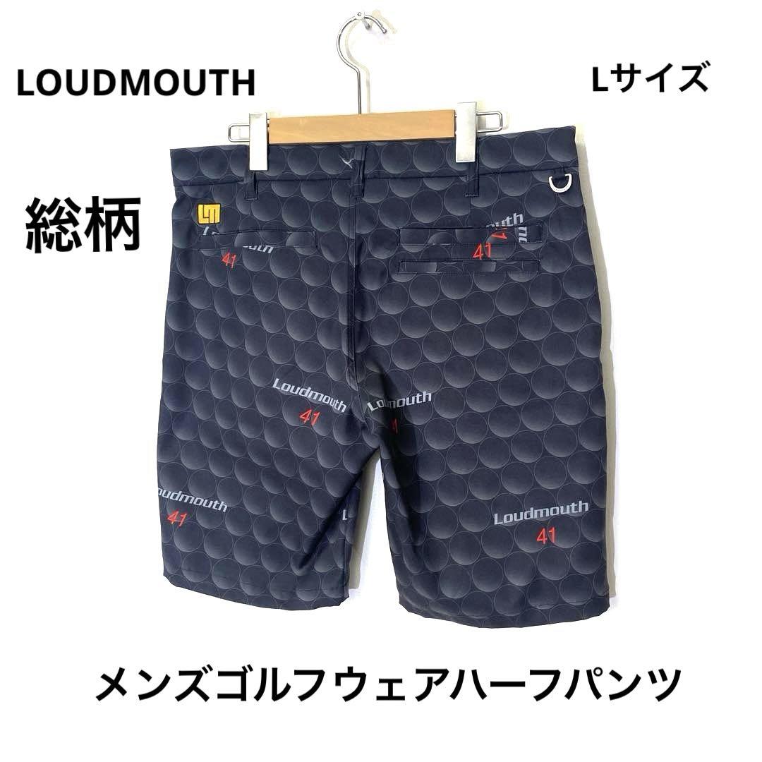 ★LOUDMOUTH★メンズ ゴルフウェア ハーフ パンツ Lサイズ 総柄 6,480円