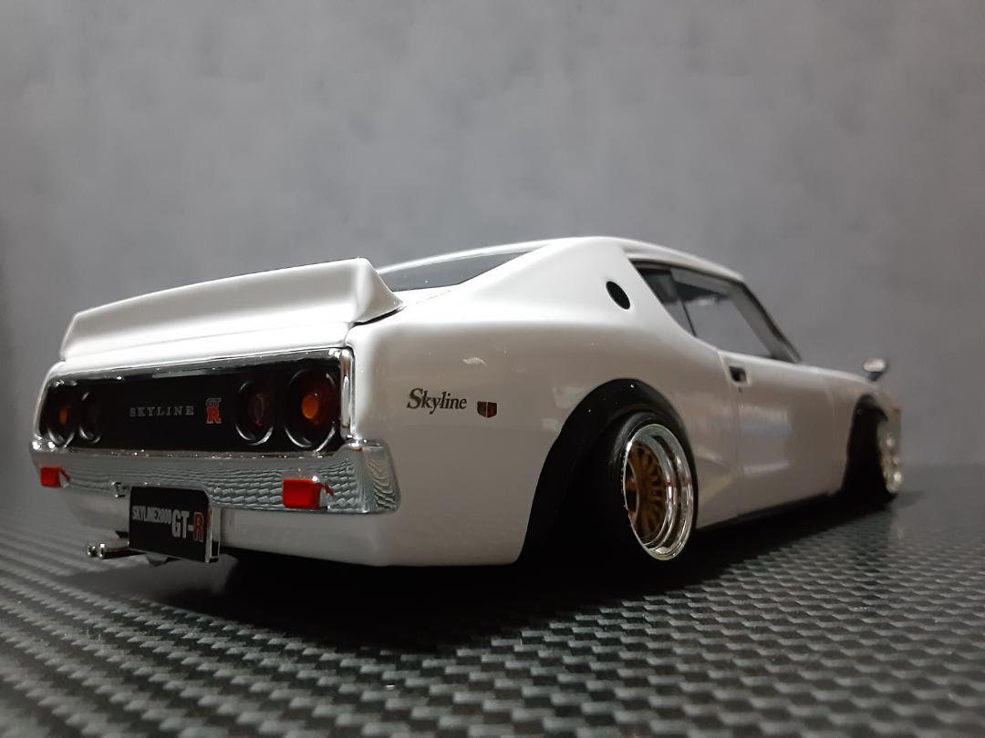 Maisto 1/24 日産 ケンメリ GT-R カスタム改 ワタナベ 金