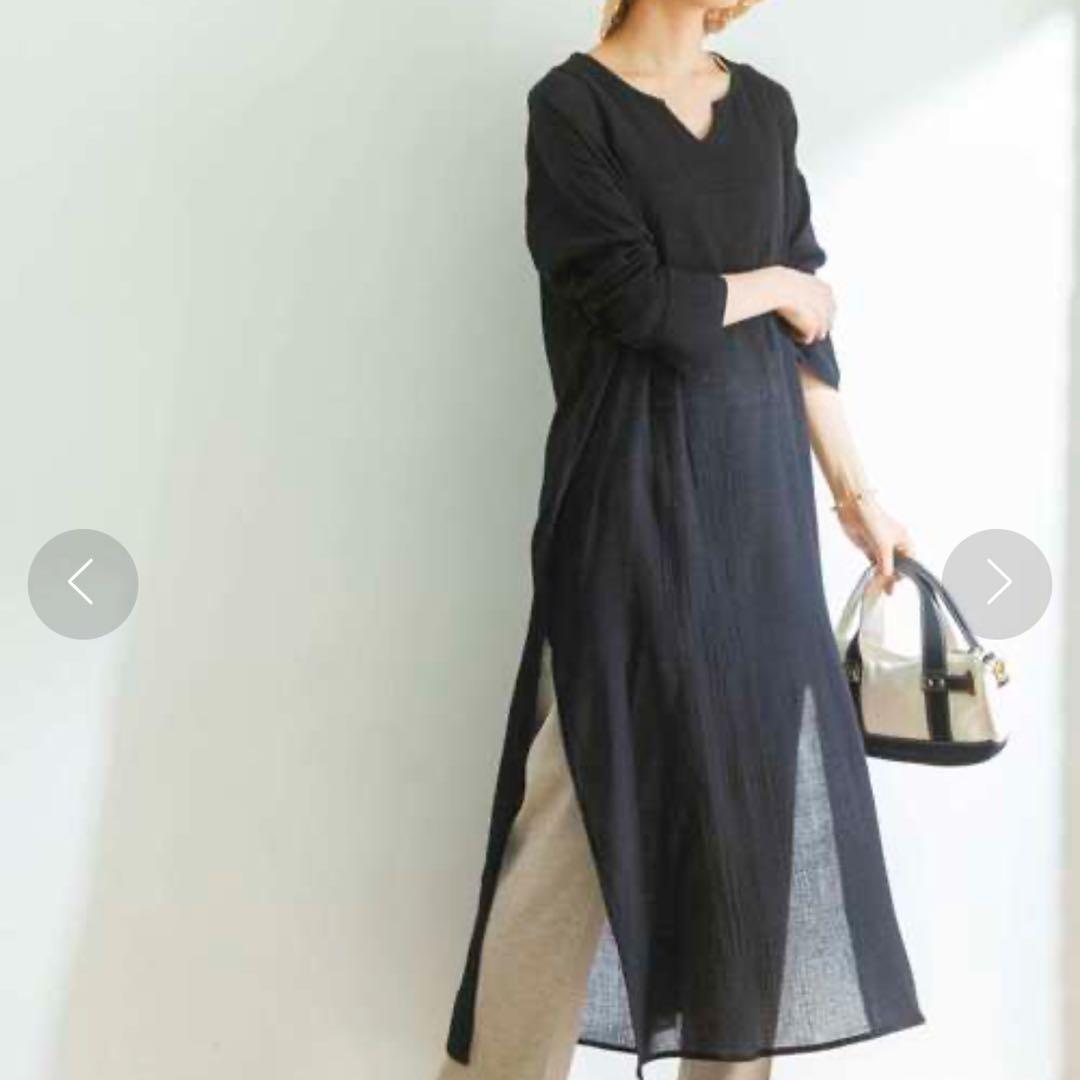 URBAN RESEARCH コットンモスカフタンワンピース