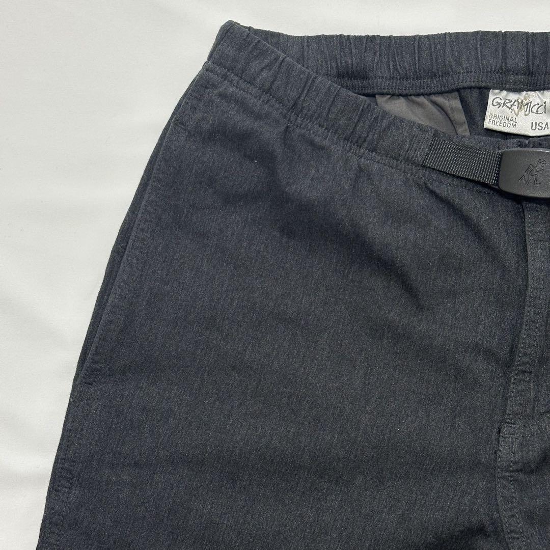 【美品】グラミチ ニューナローパンツ ヘザーチャコール 定番美脚パンツ M