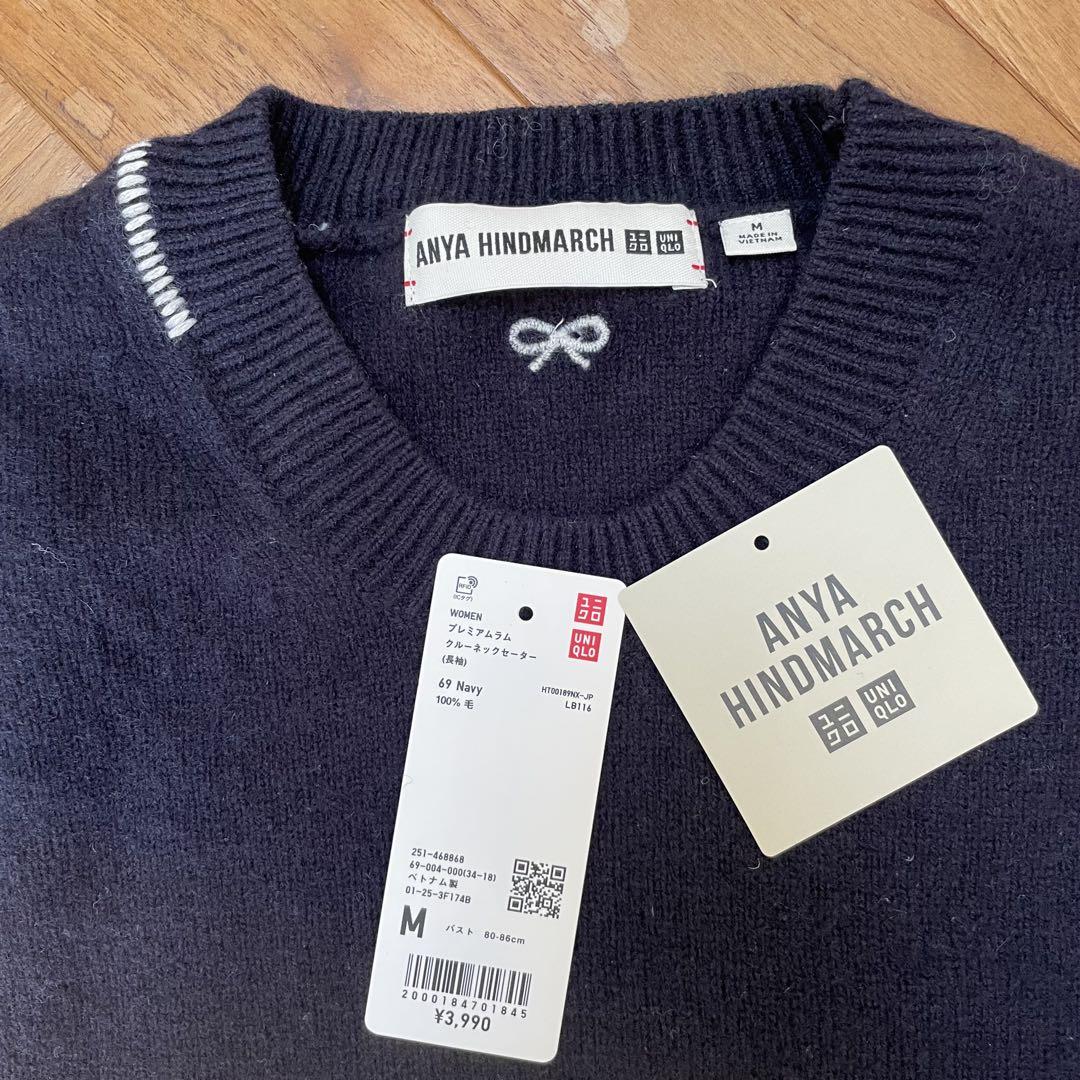 UNIQLO×ANYA HINDMARCH ネイビー セーター M - メルカリ