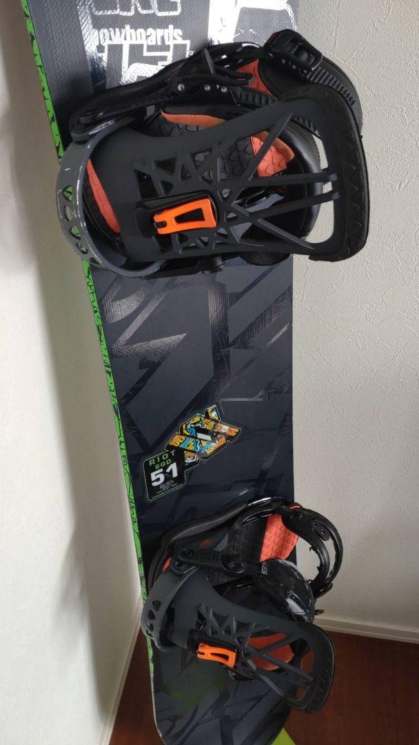 Riot SQD 51 スノーボード ビンディング付き