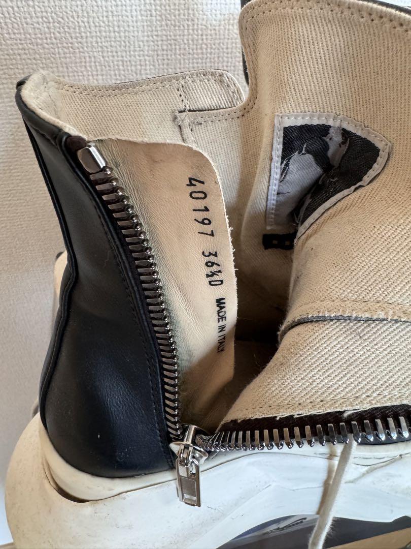 Rick Owens DRKSHDW アブストラクト レザースニーカー - メルカリ