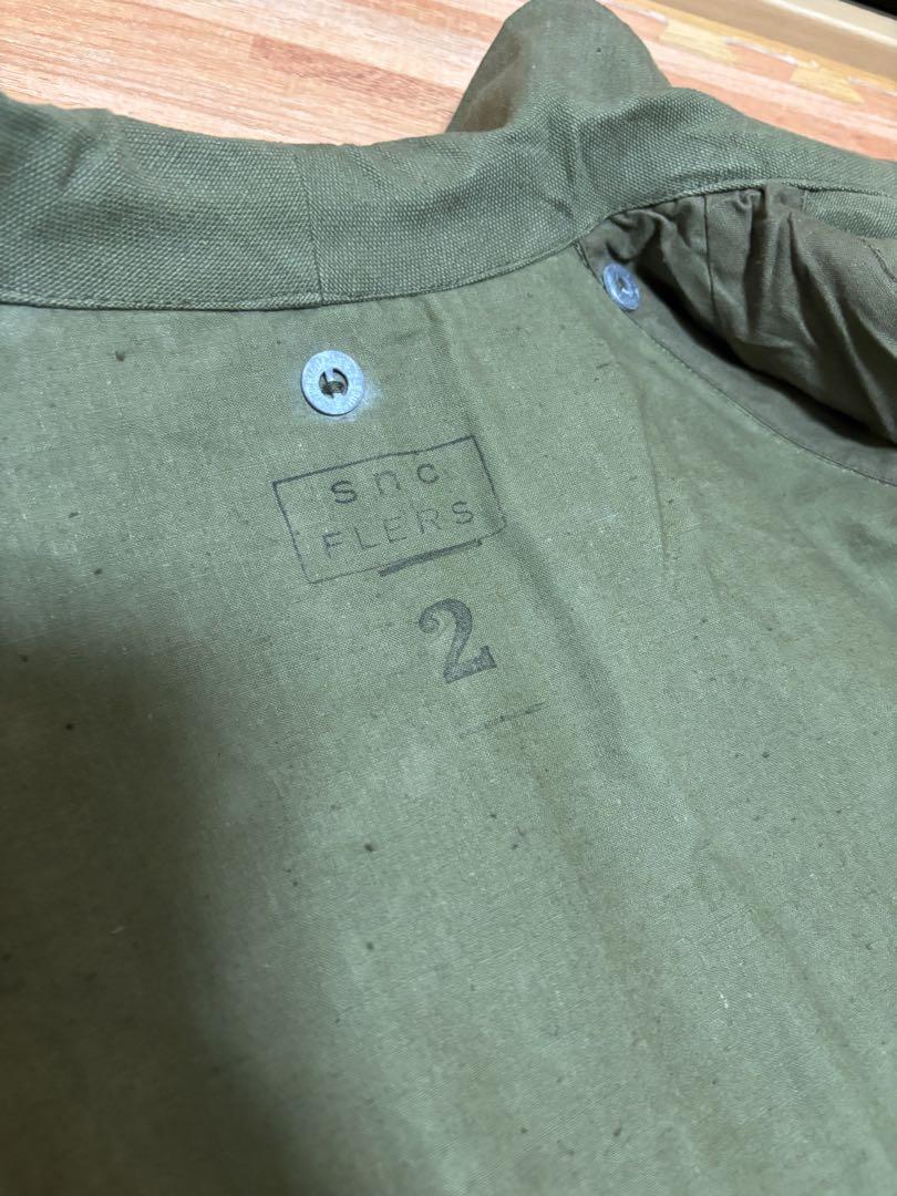 軍用実物フランス軍モーターサイクルコート　M-35デッドストックサイズ表記2