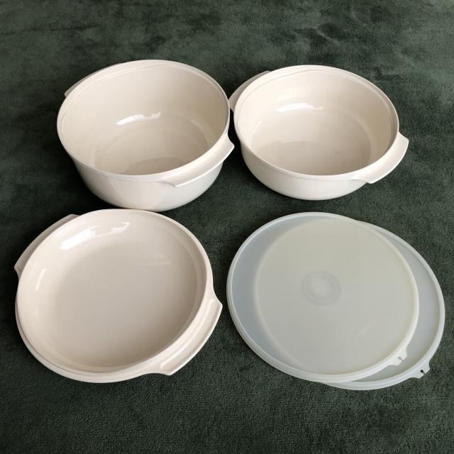 Tupperware 保存容器3個セット+ふた2個